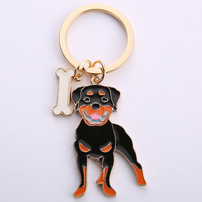 Keychains de perros de mascotas de metal al por mayor